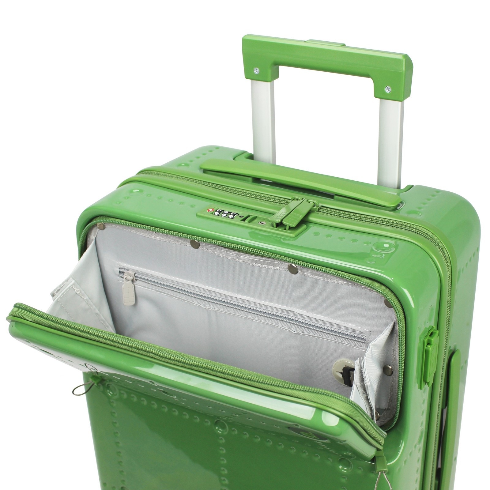 Ultralight Smart Carry-On Luggage with USB-A and USB-C Charging-image