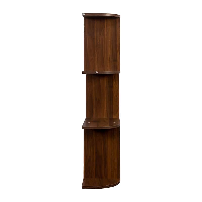 Large Wall Mounted 3 Tier Bottle Wine Rack,Multifunctional Wooden Wall Mounted Wine Rack,Storage Rack with Wine Glass Holder