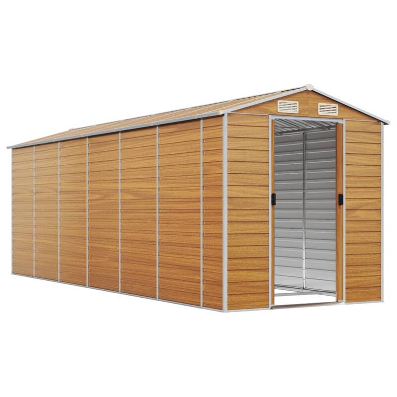 vidaXL Garden Shed Metal Outdoor Storage Shed Anthracite Galvanized Steel