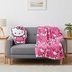 preview thumbnail 5 of 10, Sanrio Hello Kitty Silk Touch Throw Blanket and Cloud Pal Set
