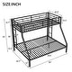 preview thumbnail 15 of 28, Twin XL over Queen Size Metal Bunk Bed with Ladder, Fence, and Guardrails for Kids