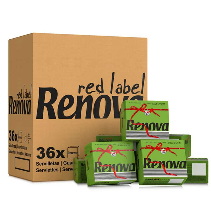 Renova Colored Dinner Disposable Paper Napkins Folded 1-Ply