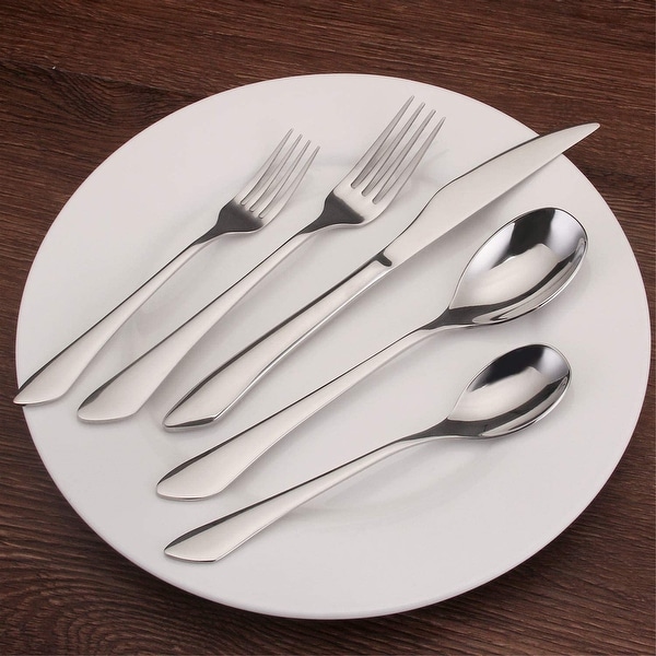 Silverware Set 20 Piece Stainless Steel Flatware Set Service for