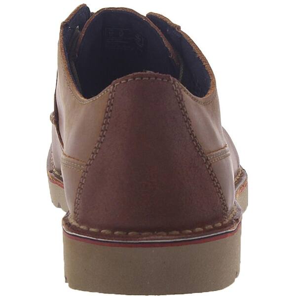 Shop Clarks Mens Vargo Plain Casual Shoes Leather Slip On Dark