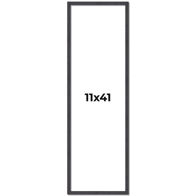 11x41 Frame Brown Picture Frame - Complete Modern Photo Frame Includes