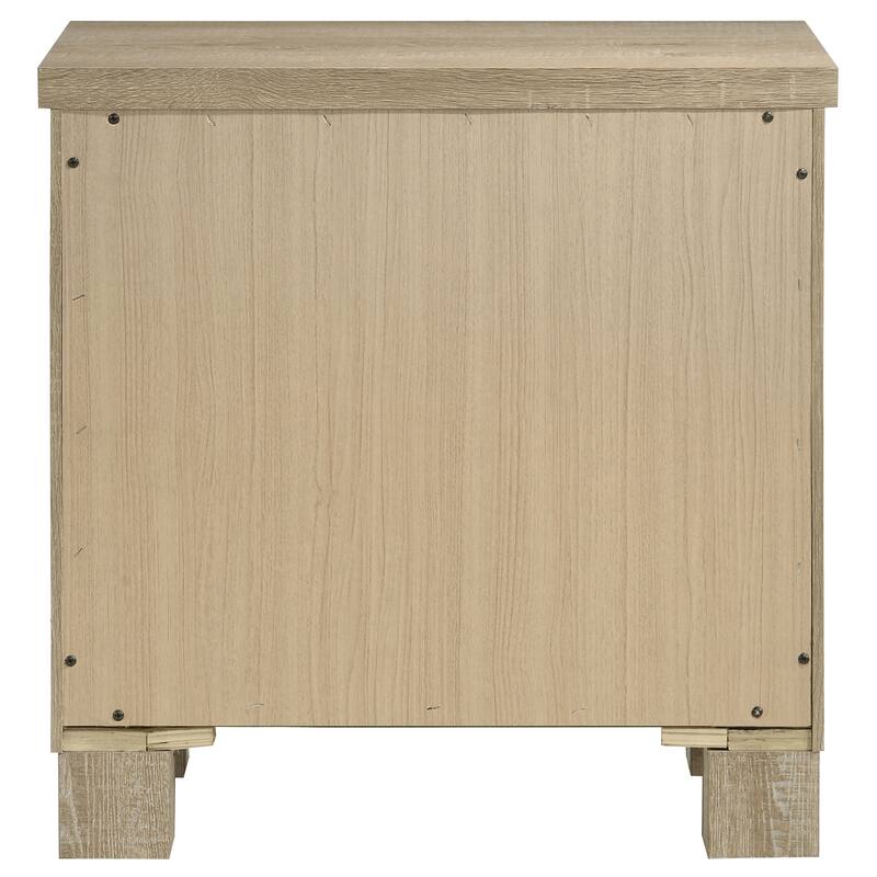 Sansome Weathered Oak 2-drawer Nightstand Bedside Table