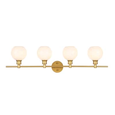Camille 4-Light Frosted Glass Wall Sconce