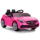 preview thumbnail 11 of 10, Mercedes-Benz SLC300 12V Battery-Powered Ride-On Toy Car for Kids Ages 3-6 with LED Lights, Music Player, and Safety Features