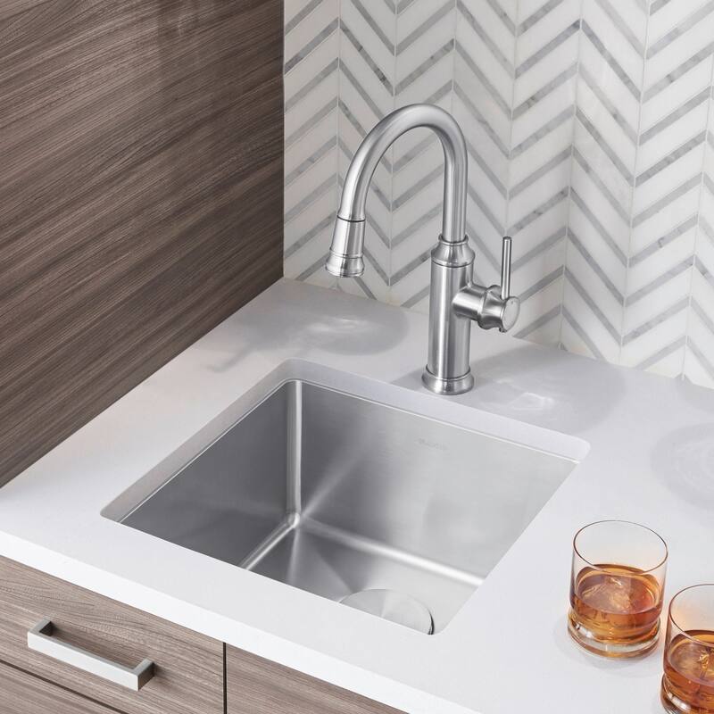 Blanco 443144 Quatrus 17" Undermount Single Basin Stainless Steel Bar