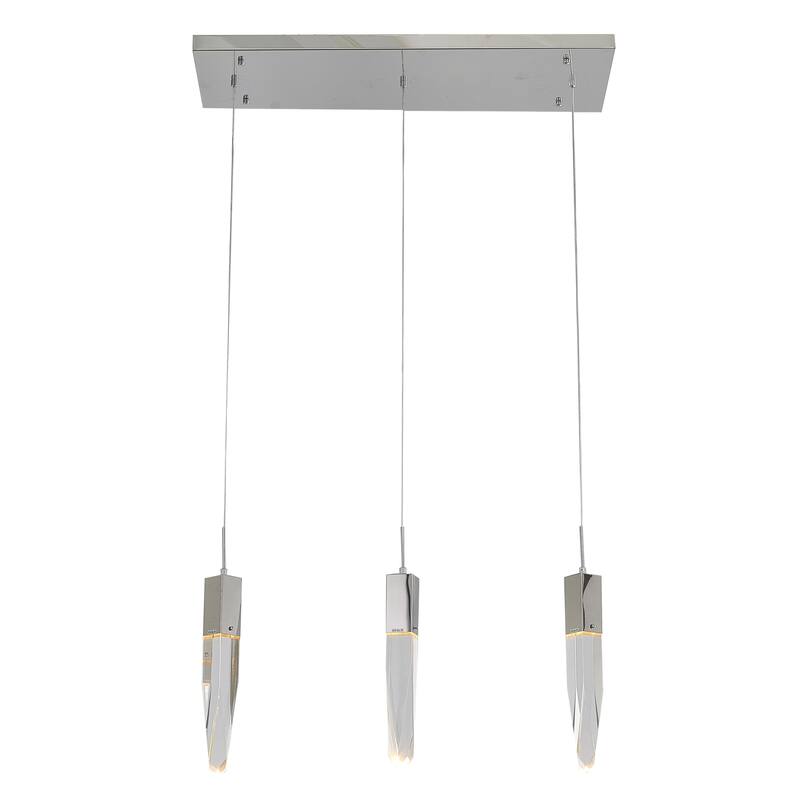 Chrome Island Lighting With Clear Iceberg Crystals Bed Bath & Beyond
