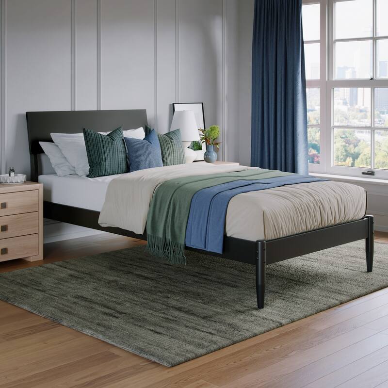 Bradford Platform Bed with Adjustable Headboard - Twin XL - Black