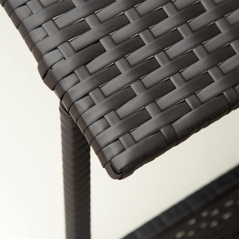 PawHut Wicker Dog House Raised Rattan Bed for Indoor/Outdoor