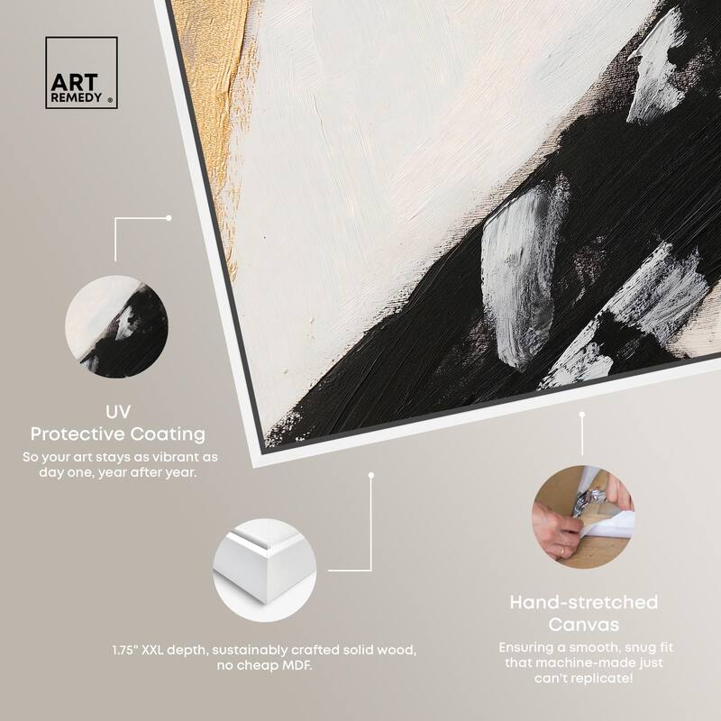 Weight of Black I Canvas Set of 2 by Art Remedy