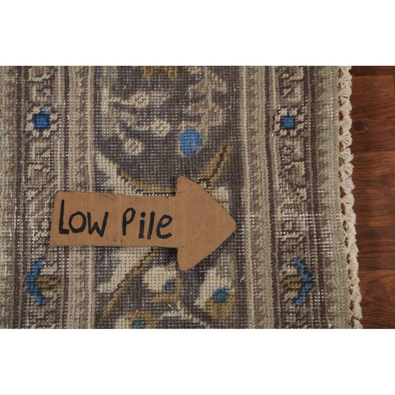 Tabriz Persian Rug Hand-Knotted Traditional Beige Wool Carpet - 6'5"x 9'4"