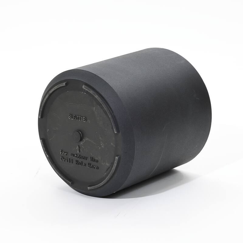 2-Piece HDPE Round Plastic Pot Planters Set