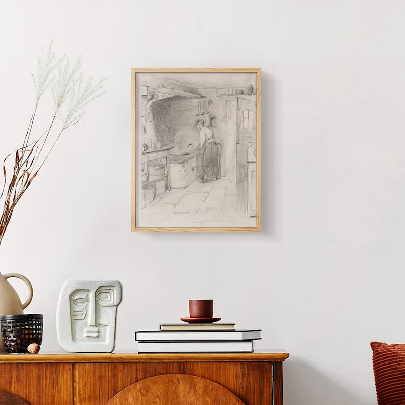 Vintage Sketch LIV -Framed Print