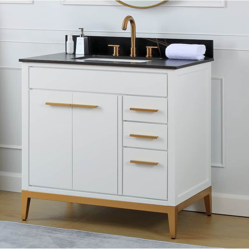36" Tennant Brand Modern Style Beatrice Single Sink Bathroom Vanity