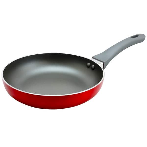 Oster Herscher 8 Inch Aluminum Frying Pan in Red - On Sale - Bed