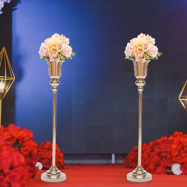 Gold Vase for Centerpieces 10Pcs Tall Floor Vases Wedding Bed Bath