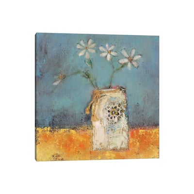 iCanvas "Beach Daisies" by Lisa House Canvas Print