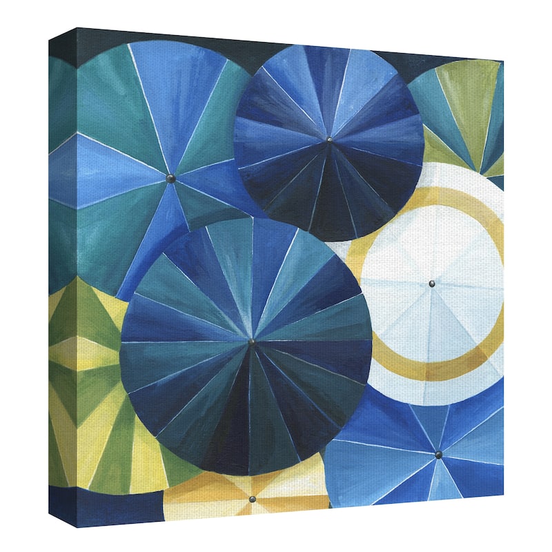 Blue Umbrella by Natasha Marie Canvas Art Print