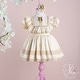 preview thumbnail 2 of 6, Special Occasion Baby Dress Set with Ruffle and Lace Guipure
