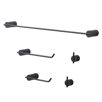 WOWOW 5-Piece Bath Hardware Set Accessory