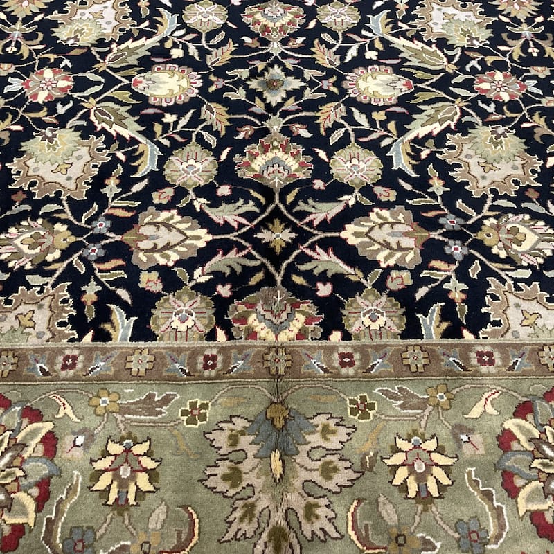 HERAT ORIENTAL Handmade Kashan Wool Rug - 10' x 14'