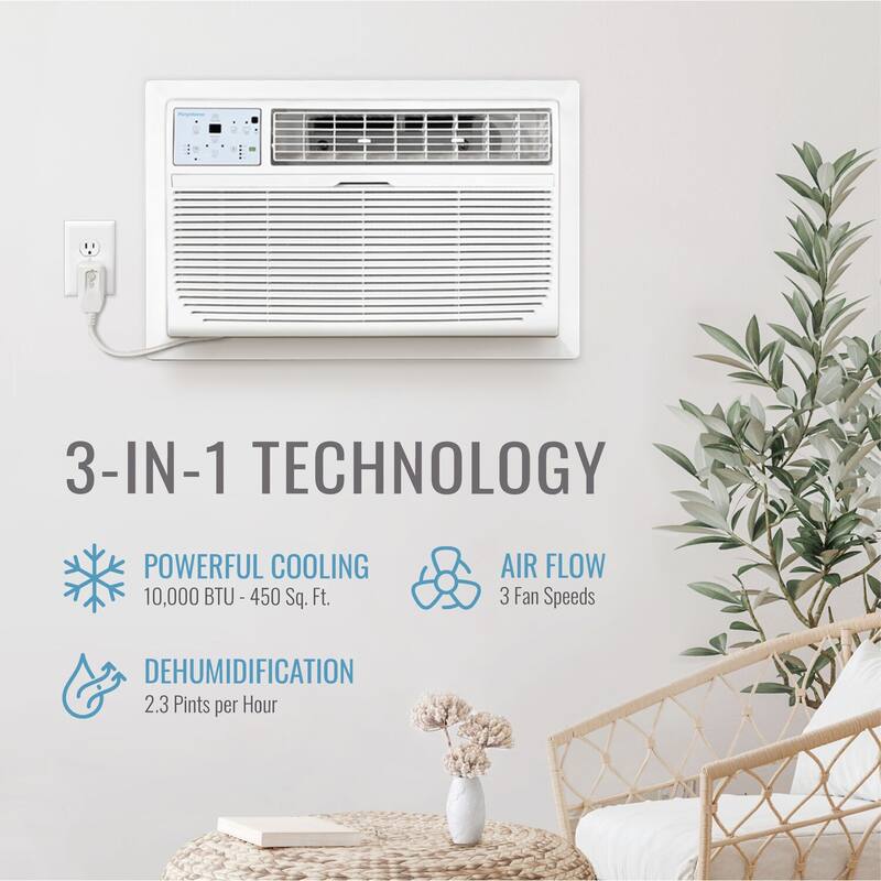 8,000 BTU Window Mounted Inverter Air Conditioner with Supplemental