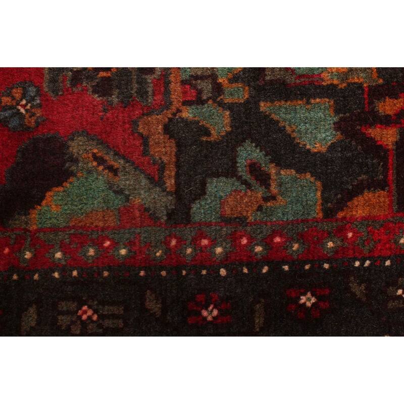 ECARPETGALLERY Hand-knotted Teimani Dark Red Wool Rug - 3'9 x 6'5