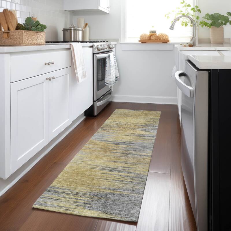 Machine Washable Indoor/ Outdoor Chantille Modern Ombre Rug
