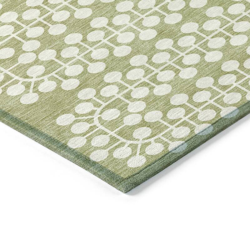 Machine Washable Indoor/ Outdoor Modern Ailey Chantille Rug