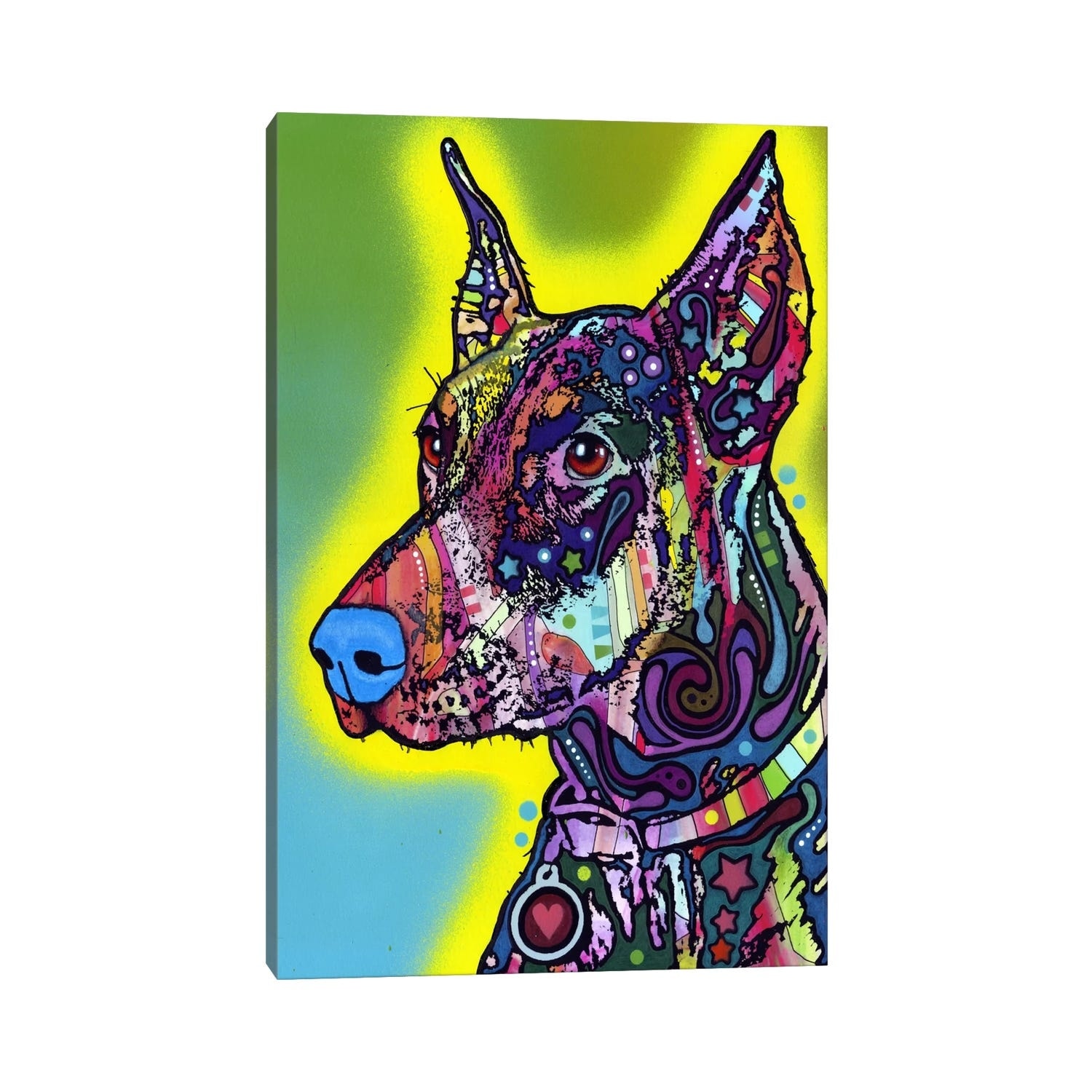 iCanvas "Doberman" by Dean Russo Canvas Print