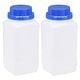 2x Plastic Lab Reagent Bottle Sample Sealing Liquid Storage Container ...