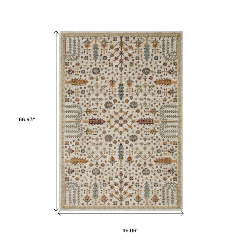 HomeRootsOriental Bohemian Rectangle Area Rug