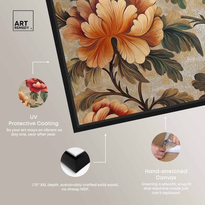 Golden Gardenia I Canvas by Art Remedy