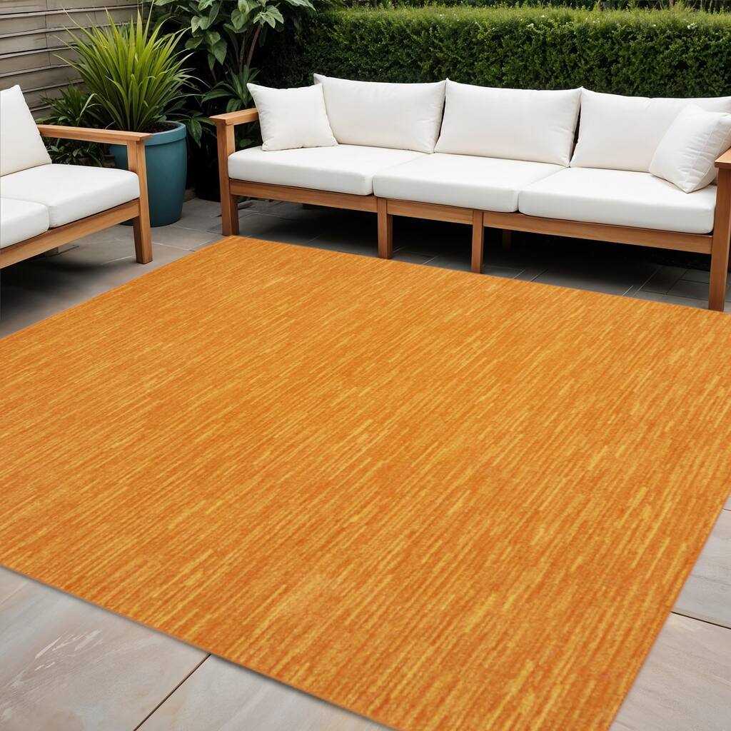 HomeRoots Contemporary Square Outdoor Rug - 9' Square