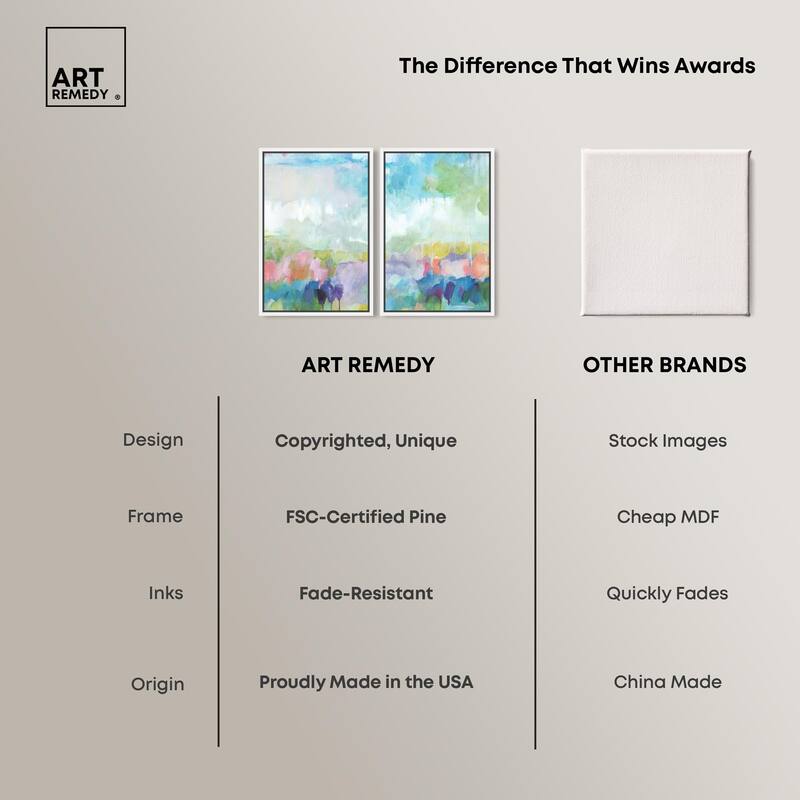 Harmonic Greens Canvas Set of 2 by Art Remedy