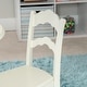 preview thumbnail 3 of 12, Kids White Table and 2 Chairs