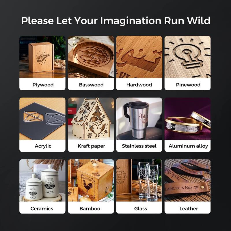 Ray5 0.06mm Laser Engraver Machine, 10W Laser Cutter, 10000mm/min