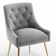 preview thumbnail 103 of 106, SEYNAR Modern Dining Chairs Set of 6, Velvet Accent Chair Tufted Back Armless Chair with Back Pull