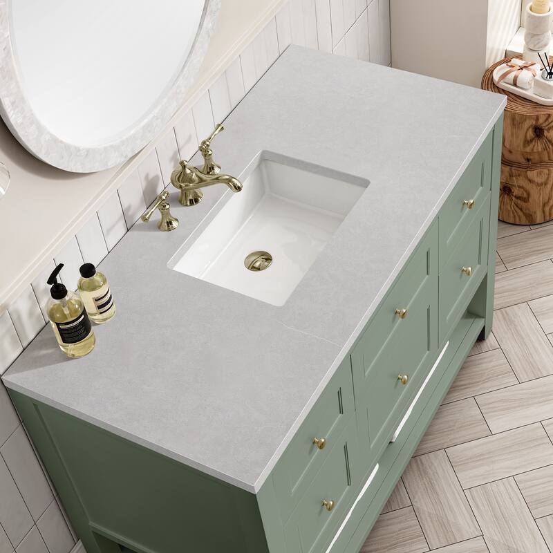 James Martin Vanities Breckenridge 48" Single Vanity, Smokey Celadon