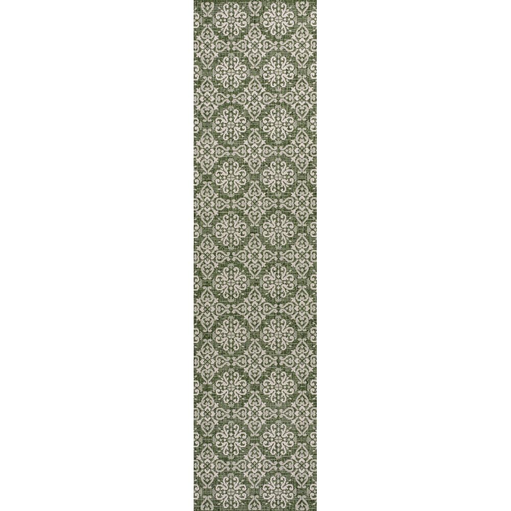 JONATHAN Y Maribel Traditional Mediterranean Tile Design Indoor/Outdoor Area Rug