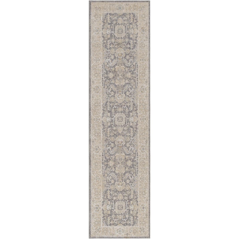 Livabliss Avant Garde Traditional Area Rug - 2' 7" x 10' - Denim - Runner