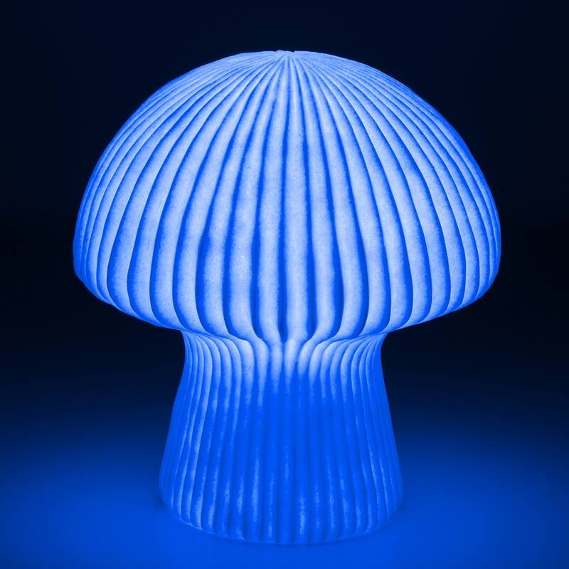 Aria Home Mushroom Table Lamp Sculpted Sandstone Led Rgb Compatible