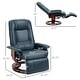 preview thumbnail 3 of 61, HomCom Faux Leather Adjustable Manual Swivel Base Recliner Chair with Comfortable and Relaxing Footrest