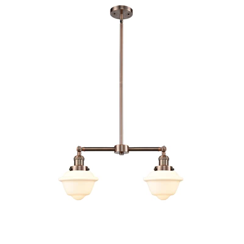 Innovations Lighting Small Oxford 2 Light 24" Wide Linear Chandelier