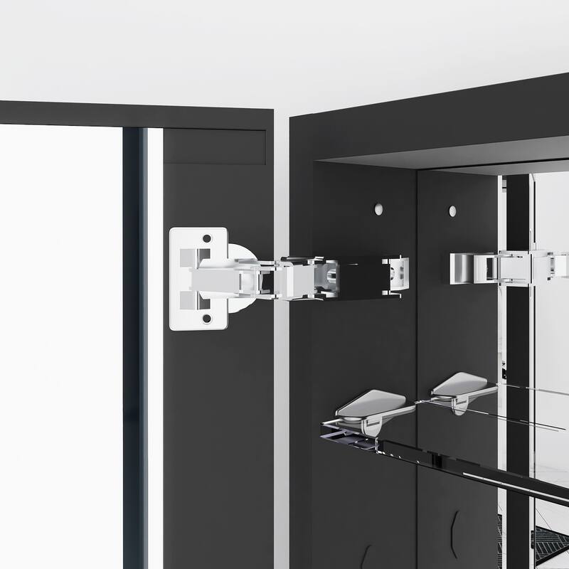 Rectangular Aluminum Medicine Cabinet with Mirror