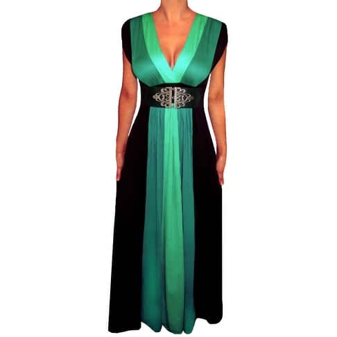 Shop Funfash Plus Size Clothing Women Green Black Slimming Block