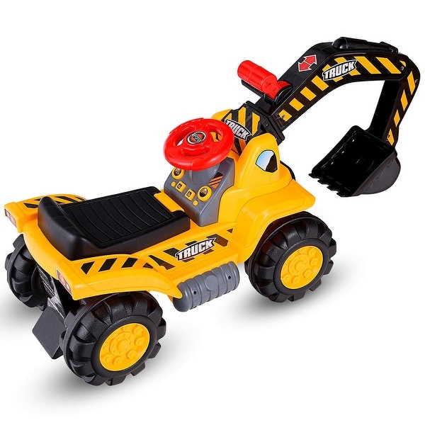 Kids Toddler Ride On Excavator Digger Truck Scooter. Opens flyout.